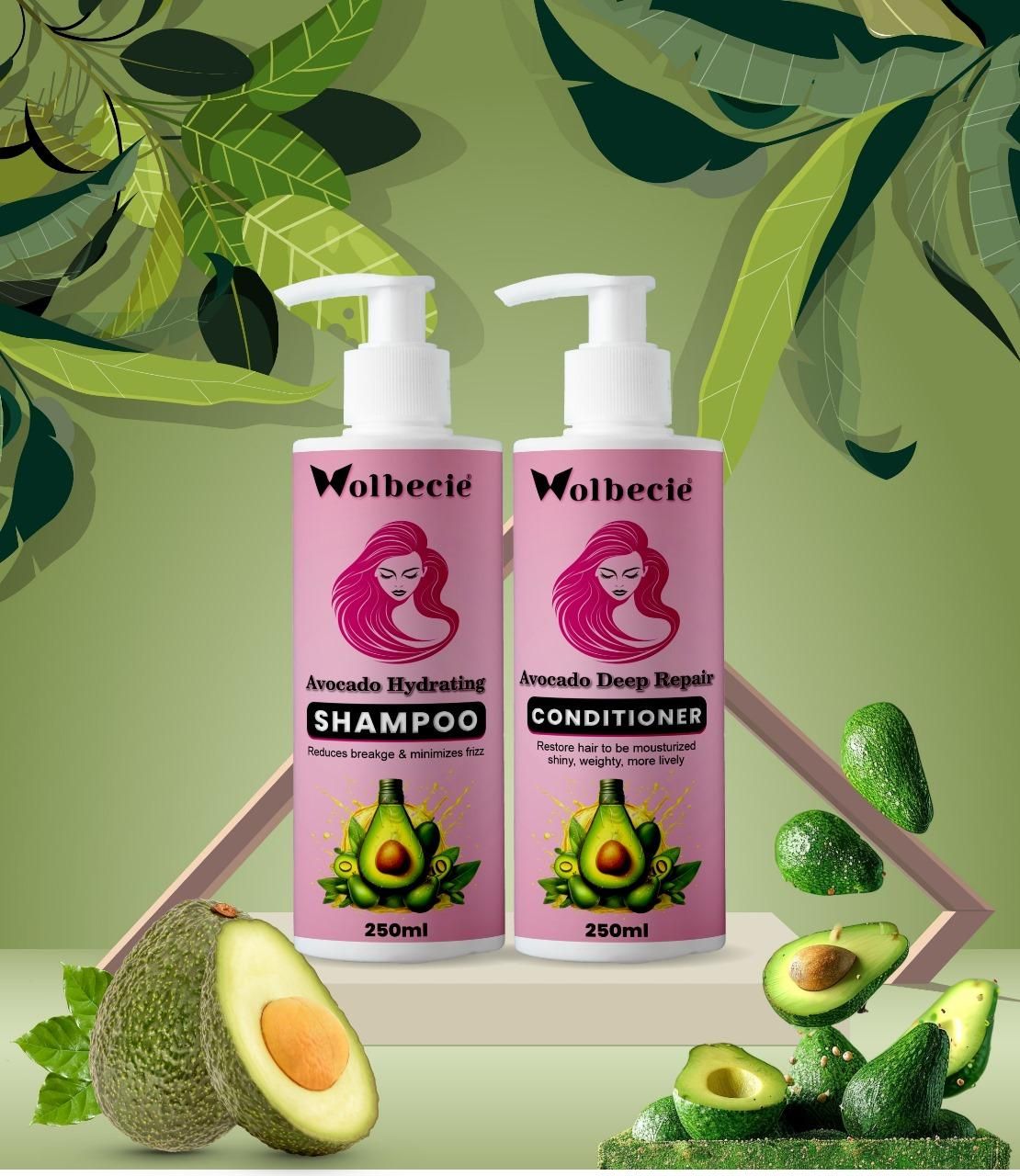 Avocado shampoo and conditioner 250 ML (Combo)