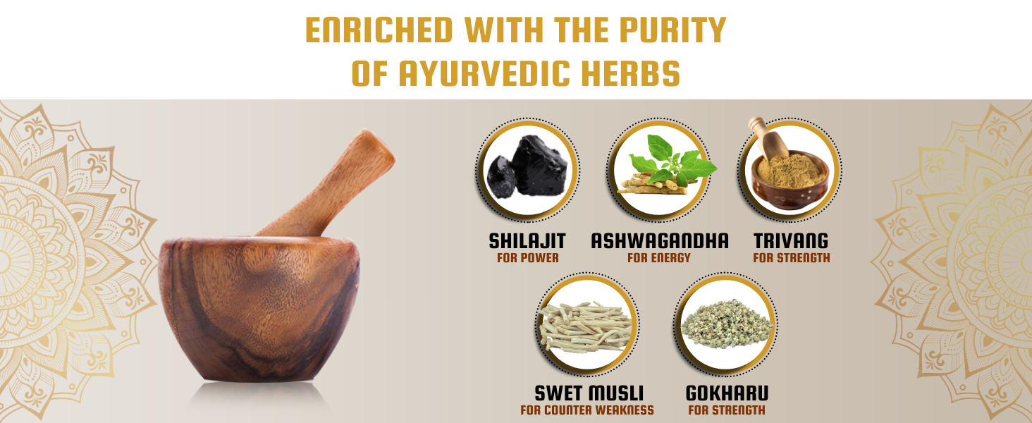 Eariched with purity of ayurvedic herbs