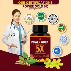 Power Gold 5x 30 Veg Capsules - Medinutrica